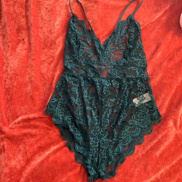 Intimates &amp; Sleepwear | Teal Floral Lace Lingerie | Poshmark